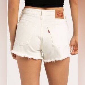 Levi's Women's White Denim Shorts